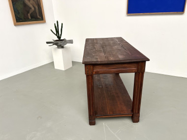 Petite table drapière en pin des années 50, vue 21