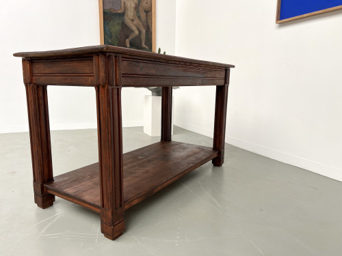 Petite table drapière en pin des années 50, vue 22