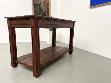 Petite table drapière en pin des années 50, vue 22
