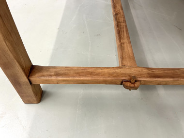 Table de ferme 1900 en merisier massif, vue 11