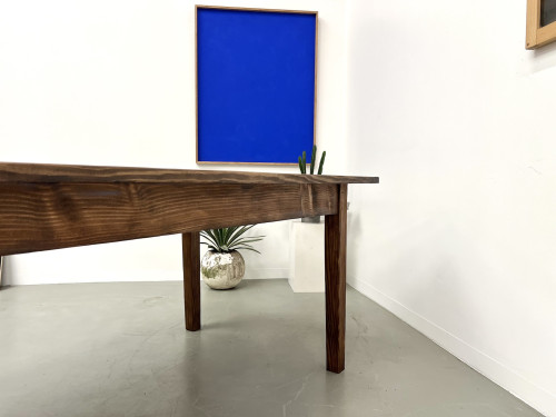 Grande table de ferme en pin des années 70, vue 25