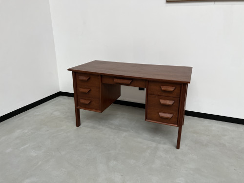 Bureau bi-face scandinave en teck, circa 1970, vue 4
