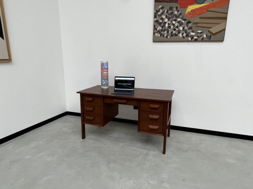 Bureau bi-face scandinave en teck, circa 1970, vue 6