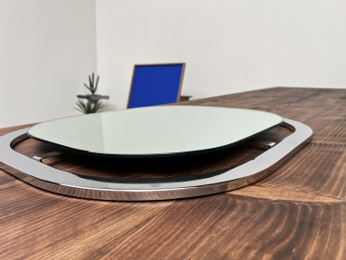 Miroir Bauhaus en acier chromé, vue 12
