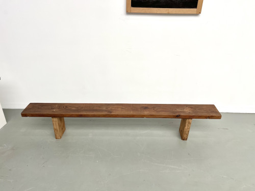 Banc moderniste en pin Circa 1950, vue 3