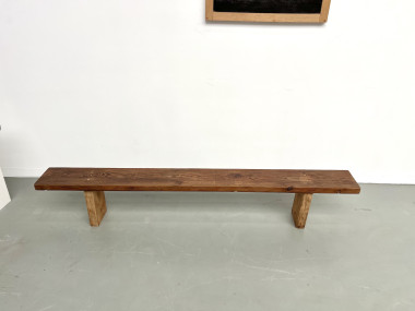 Banc moderniste en pin Circa 1950, vue 3