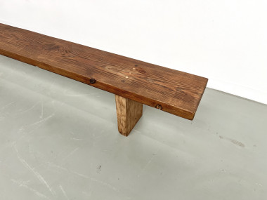 Banc moderniste en pin Circa 1950, vue 4