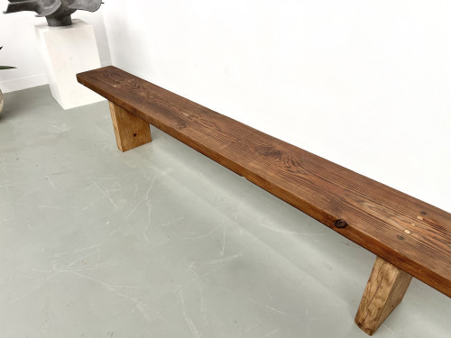 Banc moderniste en pin Circa 1950, vue 5