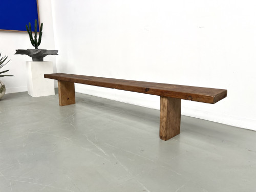 Banc moderniste en pin Circa 1950, vue 6