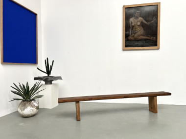 Banc moderniste en pin Circa 1950, vue 10