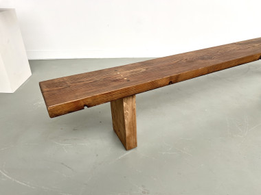 Banc moderniste en pin Circa 1950, vue 11
