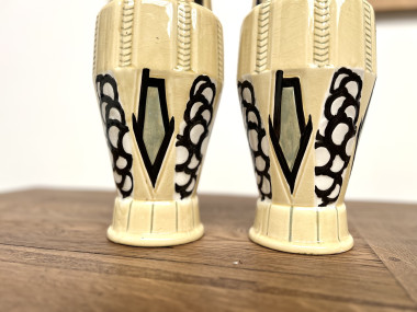 Paire de vases Art Déco signés Orchies – céramique émaillée, France, circa 1930, vue 7