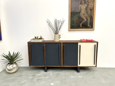 Enfilade française en pin, esprit Perriand / Prouvé – circa 1950, vue 3