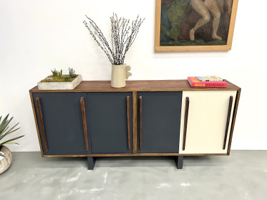 Enfilade française en pin, esprit Perriand / Prouvé – circa 1950, vue 4