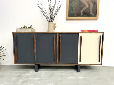 Enfilade française en pin, esprit Perriand / Prouvé – circa 1950, vue 5