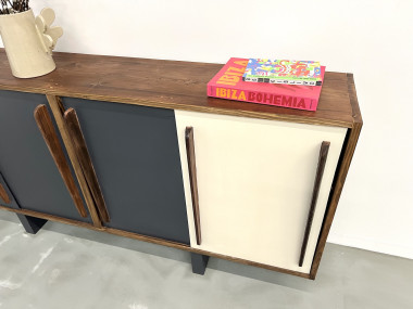 Enfilade française en pin, esprit Perriand / Prouvé – circa 1950, vue 6