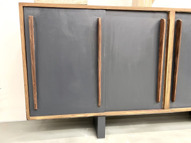 Enfilade française en pin, esprit Perriand / Prouvé – circa 1950, vue 11