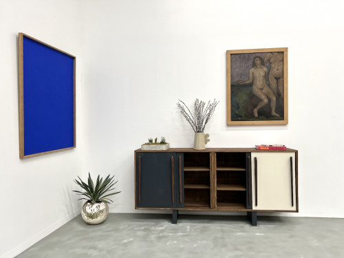 Enfilade française en pin, esprit Perriand / Prouvé – circa 1950, vue 19