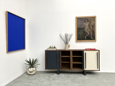Enfilade française en pin, esprit Perriand / Prouvé – circa 1950, vue 19