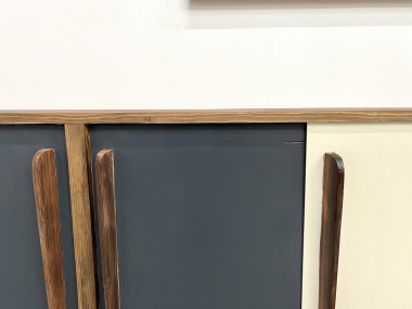 Enfilade française en pin, esprit Perriand / Prouvé – circa 1950, vue 21