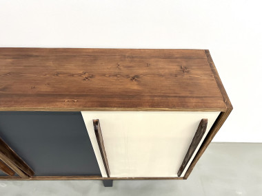 Enfilade française en pin, esprit Perriand / Prouvé – circa 1950, vue 22