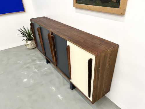Enfilade française en pin, esprit Perriand / Prouvé – circa 1950, vue 25