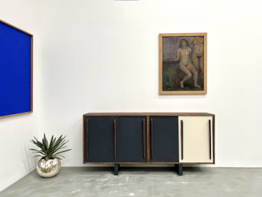 Enfilade française en pin, esprit Perriand / Prouvé – circa 1950, vue 26