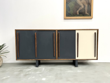 Enfilade française en pin, esprit Perriand / Prouvé – circa 1950, vue 27