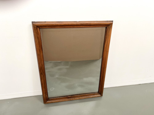 Miroir 1900 en noyer massif, vue 4