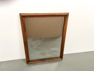 Miroir 1900 en noyer massif, vue 4