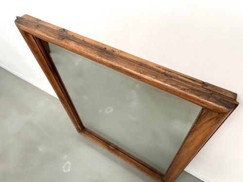 Miroir 1900 en noyer massif, vue 7