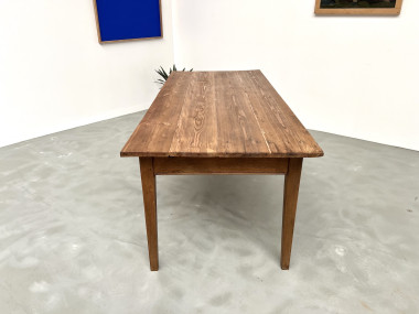 Table de ferme des années 50, chêne et pin., vue 21