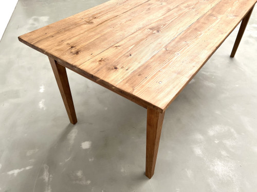 Table de ferme des années 50, chêne et pin., vue 24