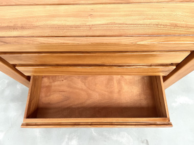 Commode en orme massif, Maison Regain, Circa 1970, vue 12