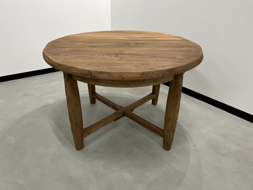 Table ronde brutaliste, circa 1960, vue 2