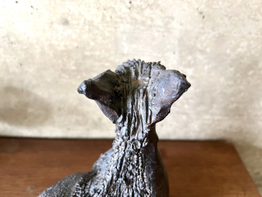 Sculpture en céramique émaillée noire signée Pouchain – Circa 1960, vue 12