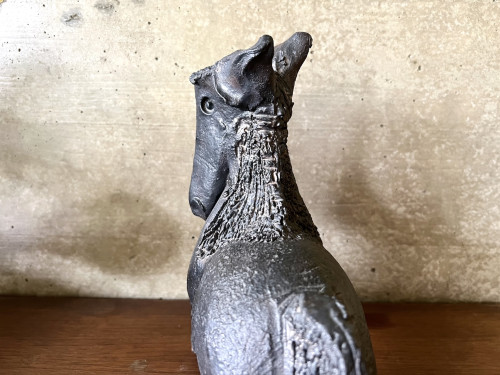 Sculpture en céramique émaillée noire signée Pouchain – Circa 1960, vue 15