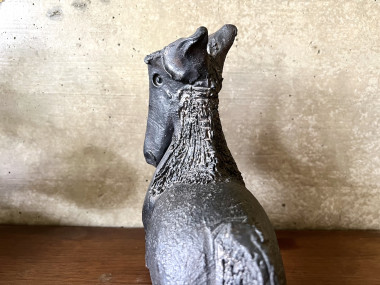 Sculpture en céramique émaillée noire signée Pouchain – Circa 1960, vue 15