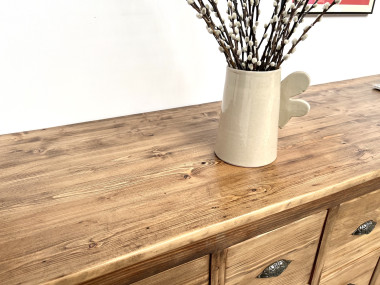 Meuble de métier vintage à 24 tiroirs en pin massif – années 50, vue 21