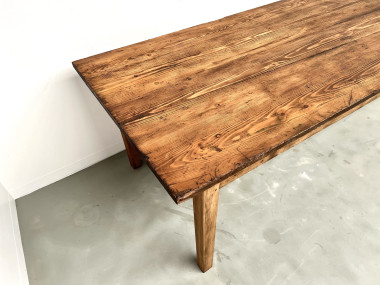 Grande table de ferme en pin, circa 1970, vue 7