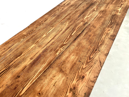 Grande table de ferme en pin, circa 1970, vue 10
