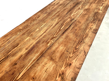 Grande table de ferme en pin, circa 1970, vue 10