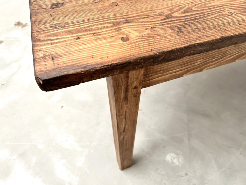 Grande table de ferme en pin, circa 1970, vue 26