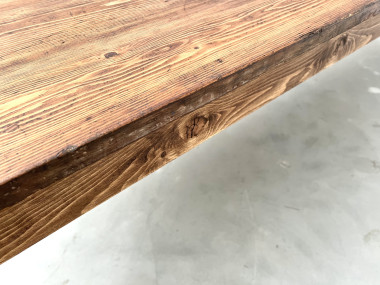 Grande table de ferme en pin, circa 1970, vue 27