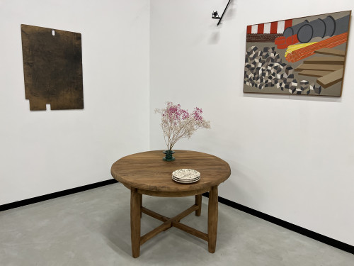 Table ronde brutaliste, circa 1960, vue 18