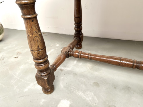 Grande table ancienne ovale en chêne massif – Circa 1900, vue 17