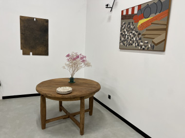 Table ronde brutaliste, circa 1960, vue 19
