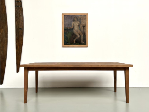 Table de ferme en pin – années 70, vue 3
