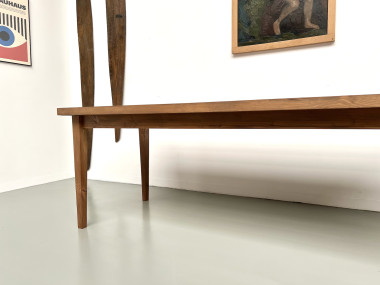 Table de ferme en pin – années 70, vue 5