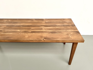 Table de ferme en pin – années 70, vue 6